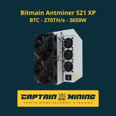 Bitmain Antminer S21 XP with 270 TH/s hashrate and air-cooling system